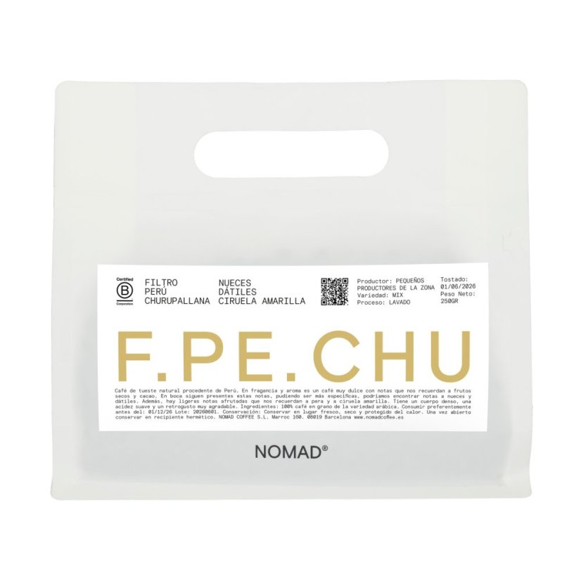 Nomad - Pérou Monobamba Churupallana lavé filtre 250 g Nomad - Pérou Monobamba Churupallana lavé filtre 250 g