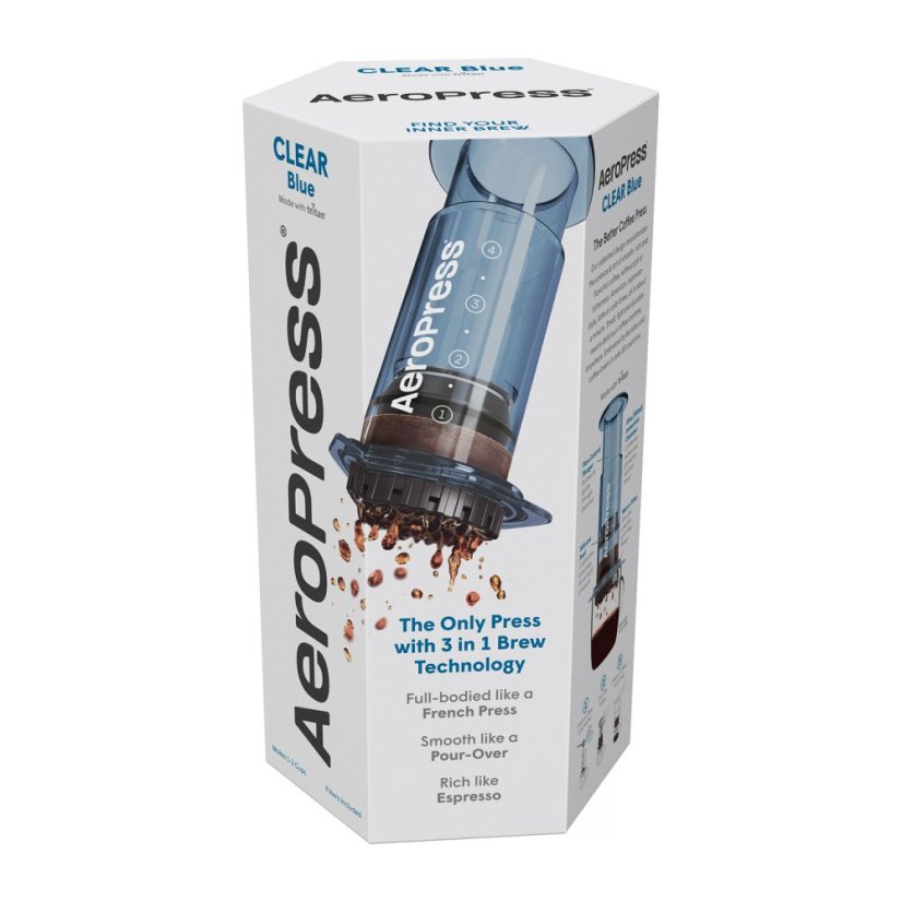 AeroPress - Kávovar Clear Blue