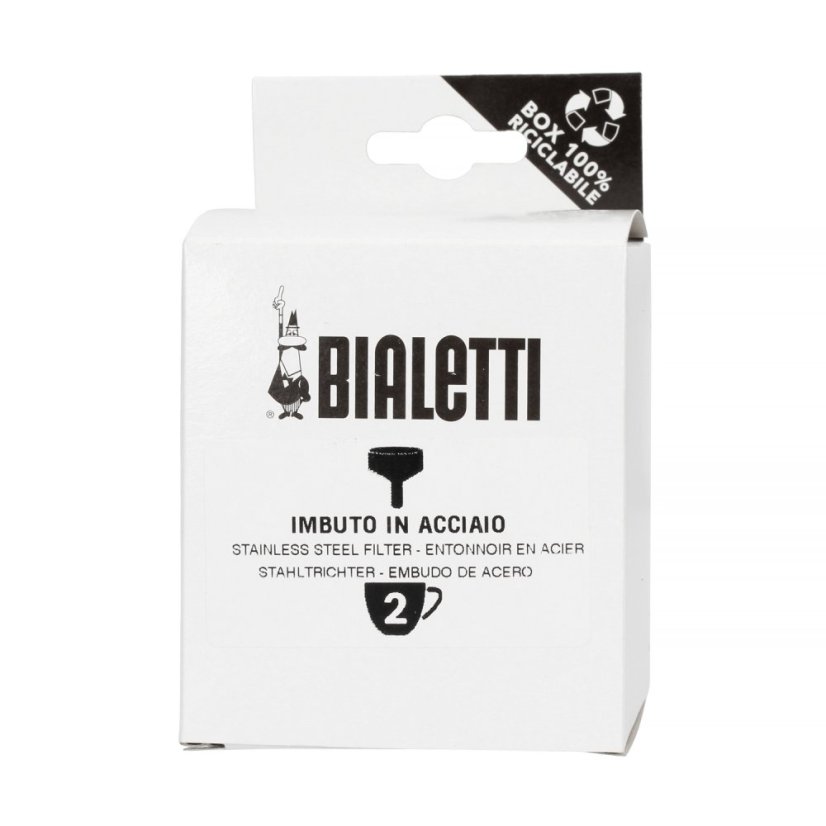 Bialetti – Ersatztrichter für Stahl-Espressokocher 2tz