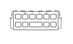Front button panel for DeLonghi Magnifica S Plus coffee machines