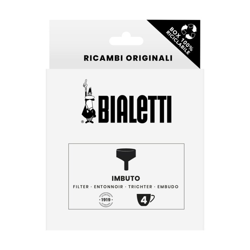 Bialetti — Ersatztrichter — Induktions-Mokkakannen 4tz