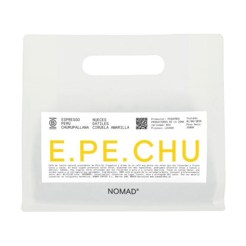 Nomad Coffee Peru Monobamba Churupallana – espresso 250 g Nomad Coffee Peru Monobamba Churupallana – espresso 250 g
