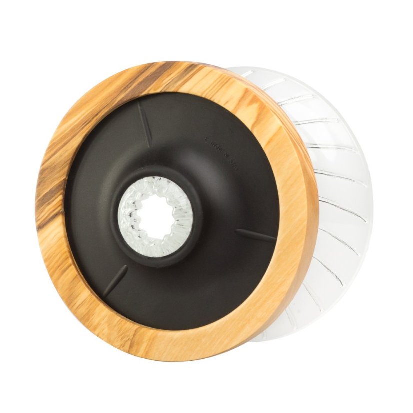 Hario V60 sklenený dripper 02 - olivové drevo