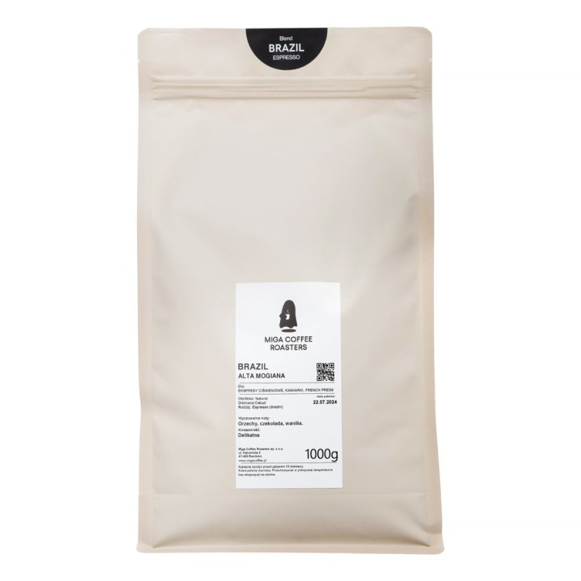 Miga Coffee – Brazil Espresso 1 kg