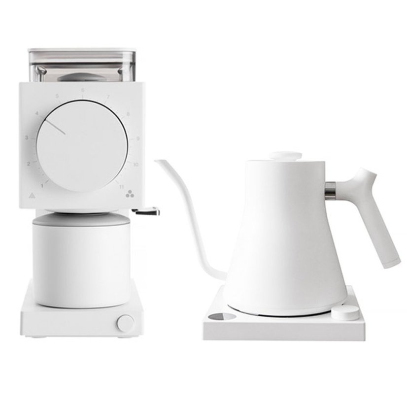 Fellow Set - Ode Brew Grinder + Stagg EKG Wasserkocher weiß