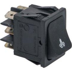 Pavoni prepínač 2 póly čierny 16a 250v 5350003