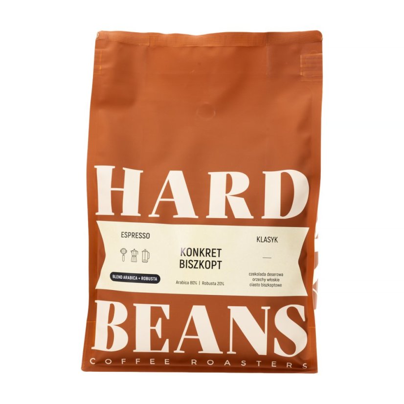 Hard Beans – KONKRET BISCUIT Espresso 1 kg