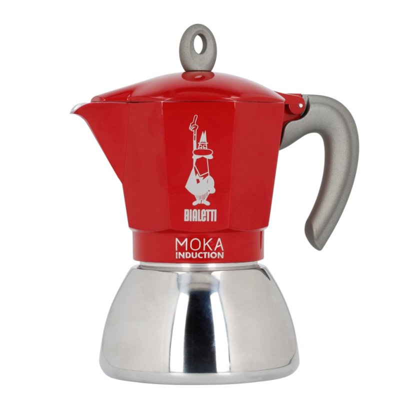 Bialetti New Moka Induction 6 Tassen Rot