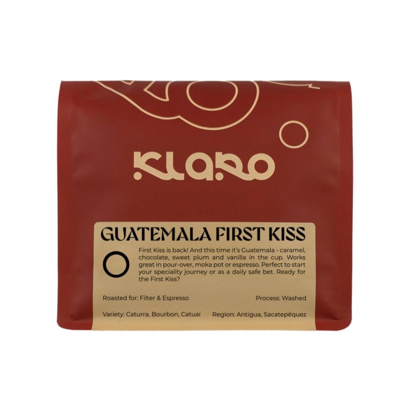 Klaro – Guatemala First Kiss Washed, káva omniroast 250 g Klaro – Guatemala First Kiss Washed, káva omniroast 250 g