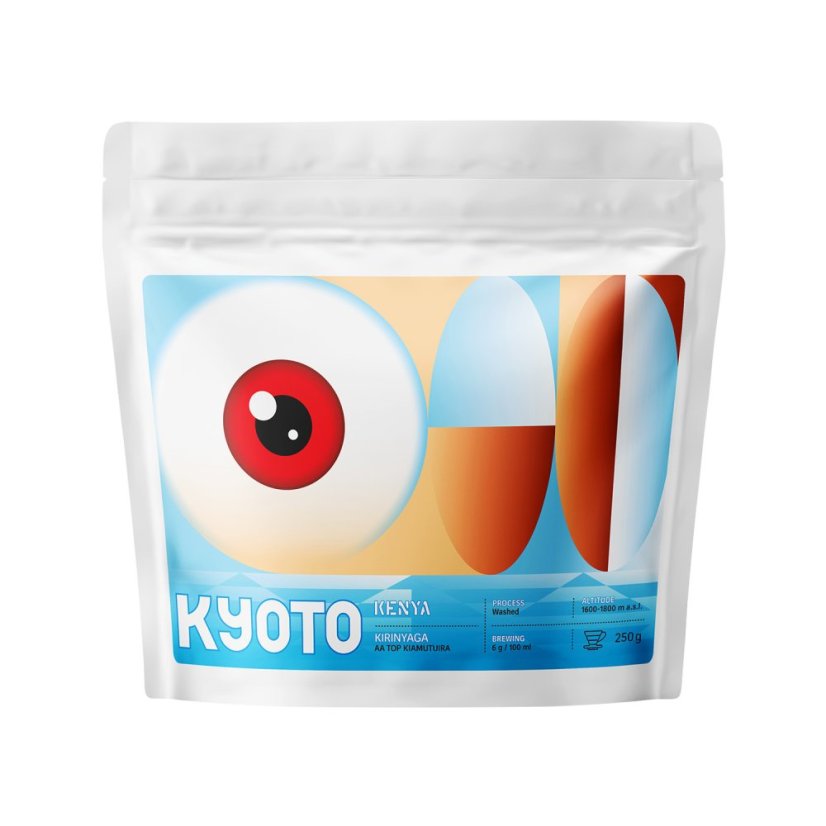 KYOTO – Keňa AA Top Kiamutuira Washed, káva na filter 250 g