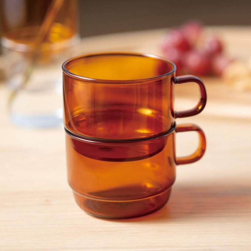 Hario - Colors stohovatelný hrnek Amber 300ml