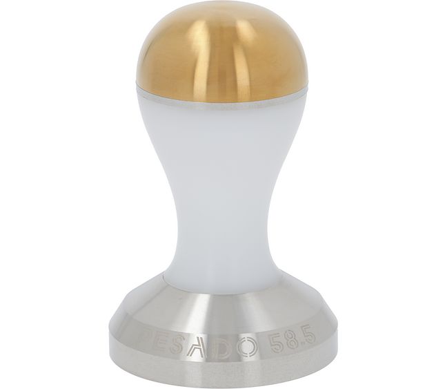Pesado tamper ⌀ 58.5 mm biela&zlatá Pesado tamper ⌀ 58.5 mm biela&zlatá