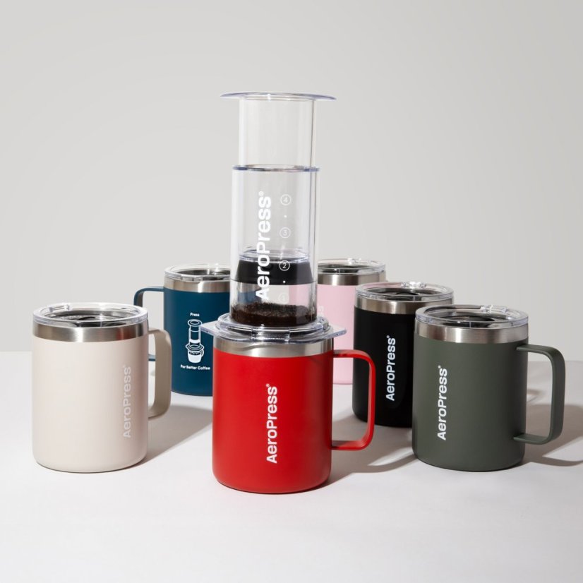 AeroPress - Cestovný hrnček na kávu Red 350 ml