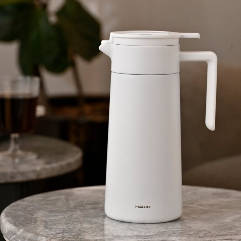 Hario - Thermoserver mit Keramikbeschichtung Weiß 800ml
