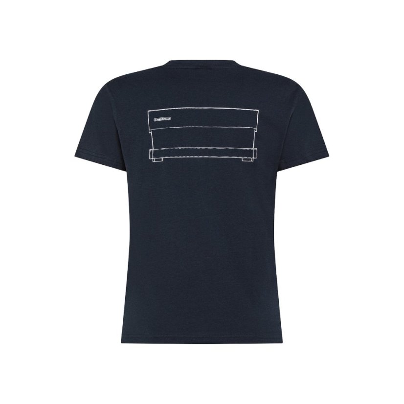 La Marzocco - Klassisches Damen-T-Shirt Größe L – Navy