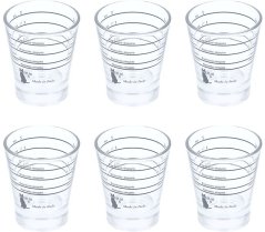 Sada 6 sítotiskových skleniček 22/60 ml motta