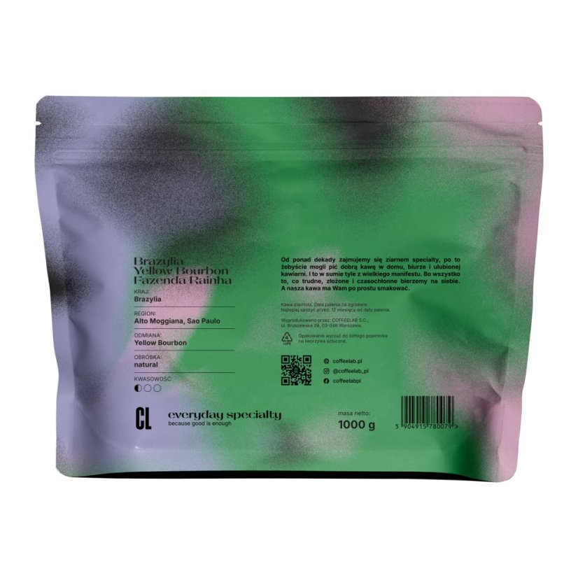 COFFEELAB - Brasilien Yellow Bourbon Fazenda Rainha Espresso 1 kg