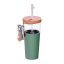 Asobu - Marina Pastel Green - 845 ml cestovný termohrnček 2 v 1 so slamkou
