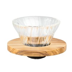Hario V60 Glas-Dripper 01 - Olivenholz