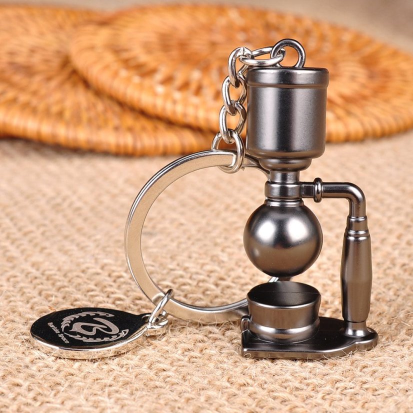 Barista Space – Schlüsselanhänger als Kaffeesiphon