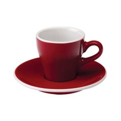 Loveramics Tulip Espresso – šálka s podšálkou 80 ml – červená