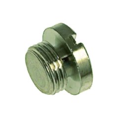 Chrome plated screw for spout