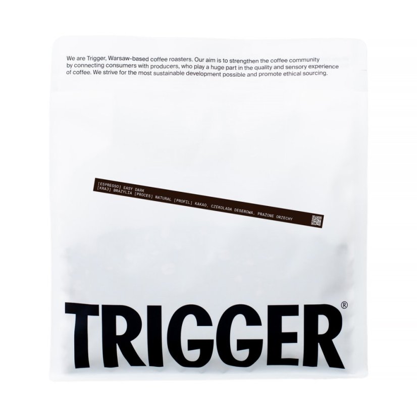 Trigger – Easy Dark Brazília Chapadao de Ferro Natural Espresso 1 kg Trigger – Easy Dark Brazília Chapadao de Ferro Natural Espresso 1 kg