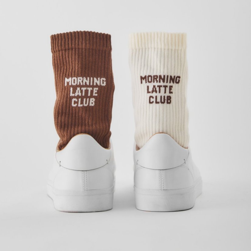 Many Mornings - Latte Club Socken 43-46