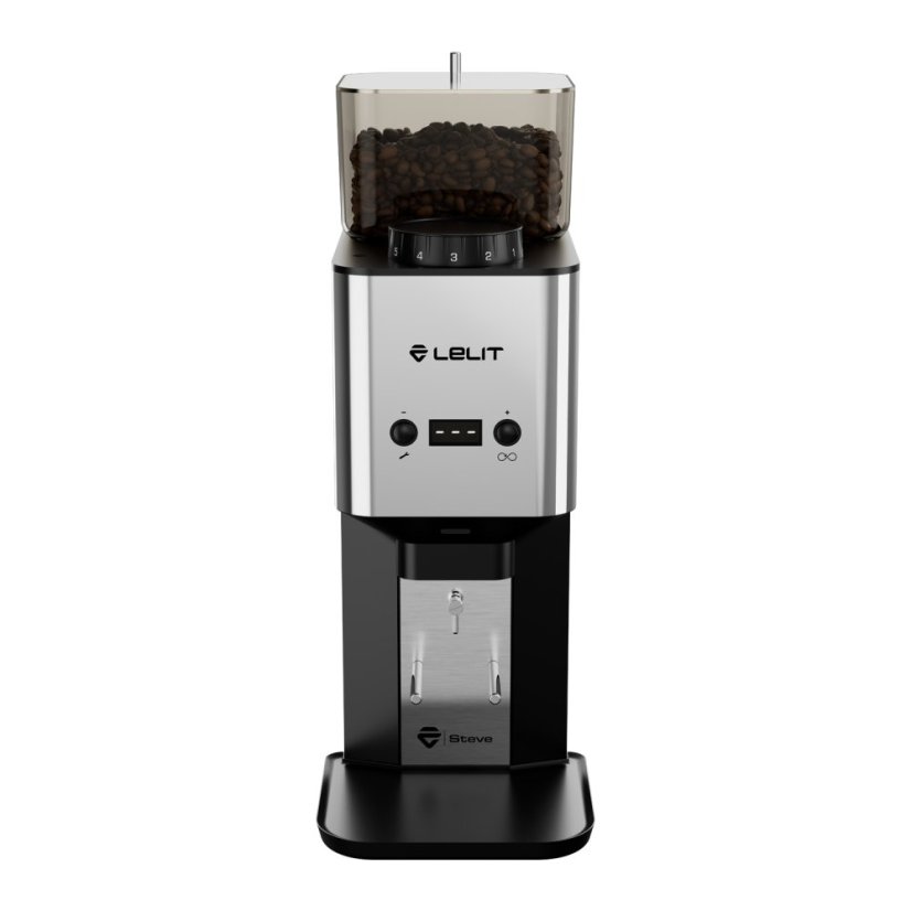 Lelit - Moulin Automatique Steve PM20 - Acier Inoxydable Poli