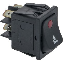 Pavoni vypínač 2 póly černý 16a 250v 5350004