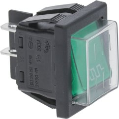 Pavoni bipolárny zelený vypínač 16a 250v