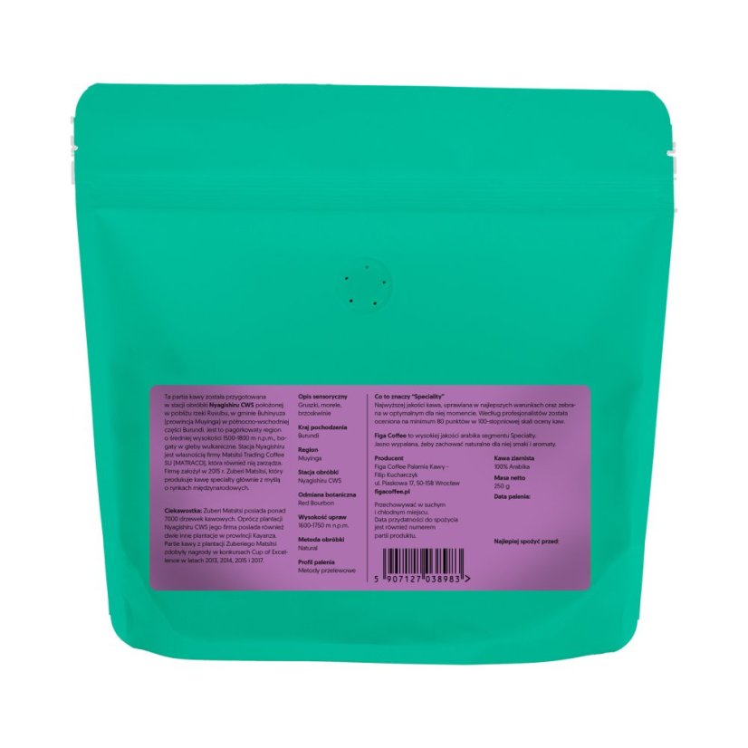 Figa Coffee - Burundi Nyagishiru Natural na filter 250 g