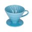 Hario V60-02 keramický dripper na kávu – modrý