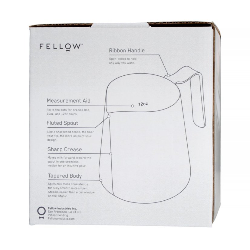 Fellow Eddy Kanvica na mlieko - 530 ml Strieborná