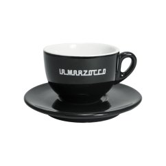 La Marzocco Linea — súprava 6 šálok a podšálok cappuccino, 210 ml, čierne