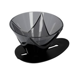 Hario - V60 Kunststoff One Pour Dripper MUGEN - Schwarz