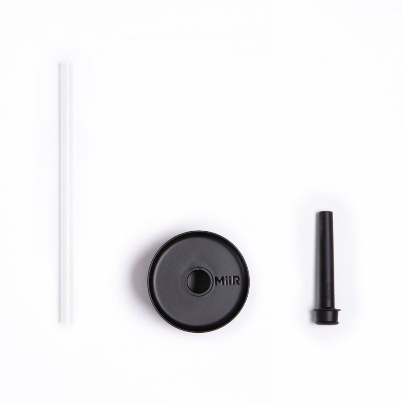 MiiR - Sipper Straw Bottle Schwarz 470ml