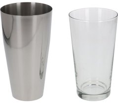 Skleněný shaker z nerezové oceli