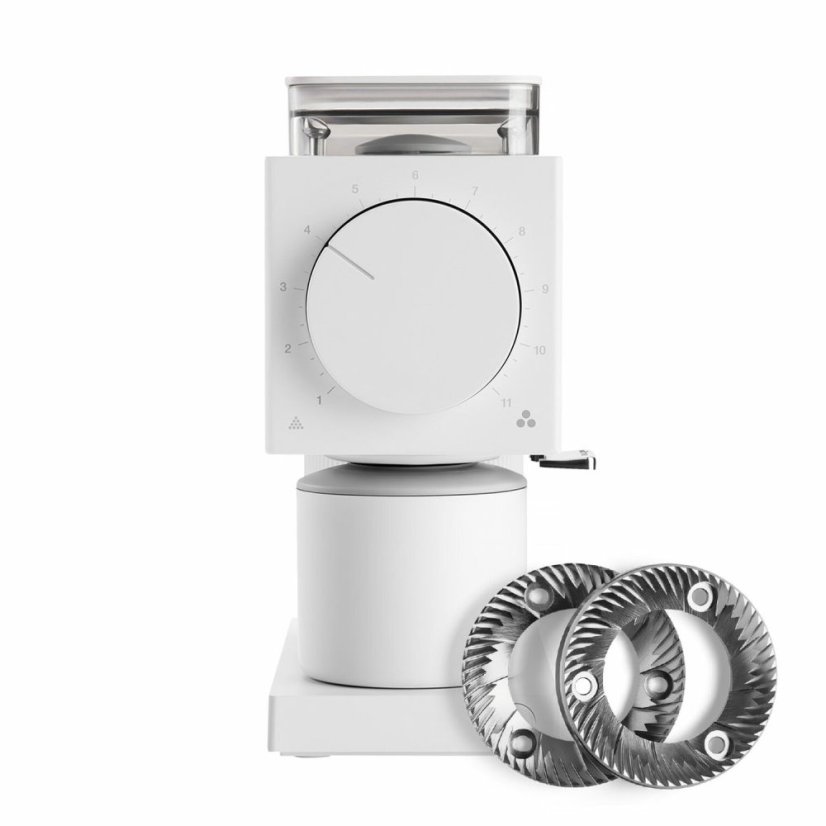 Fellow Ode Brew Grinder Weiß + ODE Gen 2 Brühmahlscheiben
