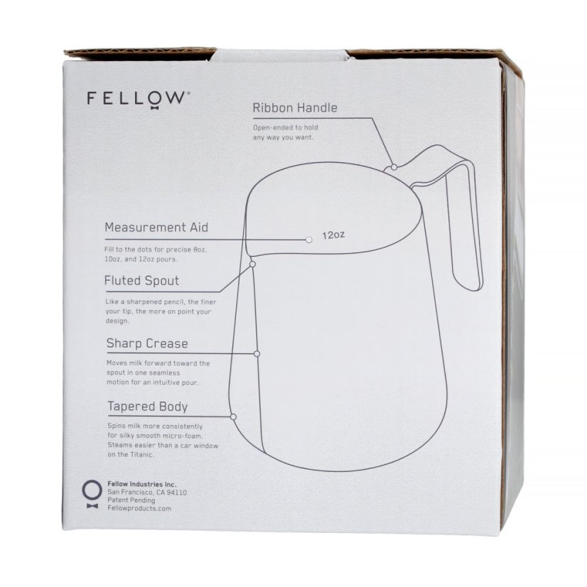 Fellow Eddy - Konvička na mléko 530 ml Graphite