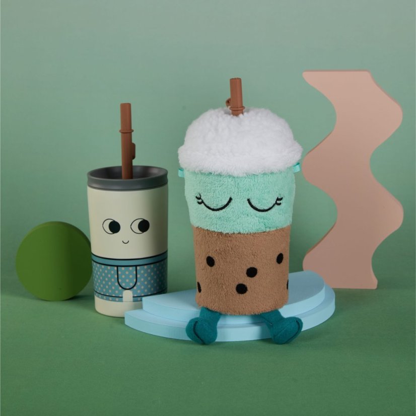 Asobu Fuzzie Beanie — Isolierflasche mit Plüschhülle 360 ml