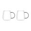 Vialli Design - Set de 2 tasses Bolla avec anse grise 400 ml