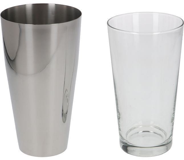 Skleněný shaker z nerezové oceli