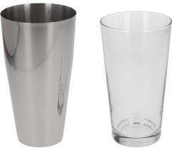 Skleněný shaker z nerezové oceli