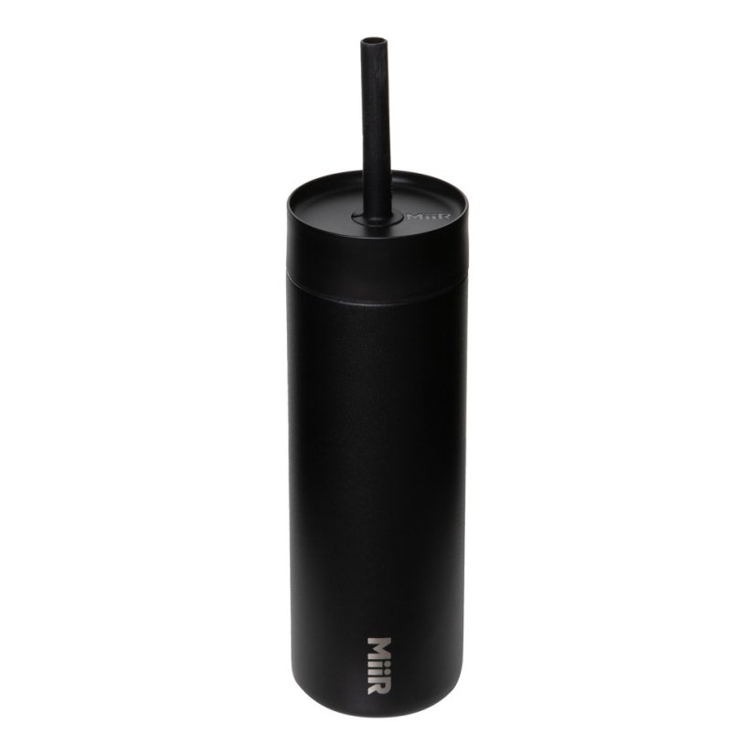 MiiR - Sipper Straw Bottle Schwarz 470ml