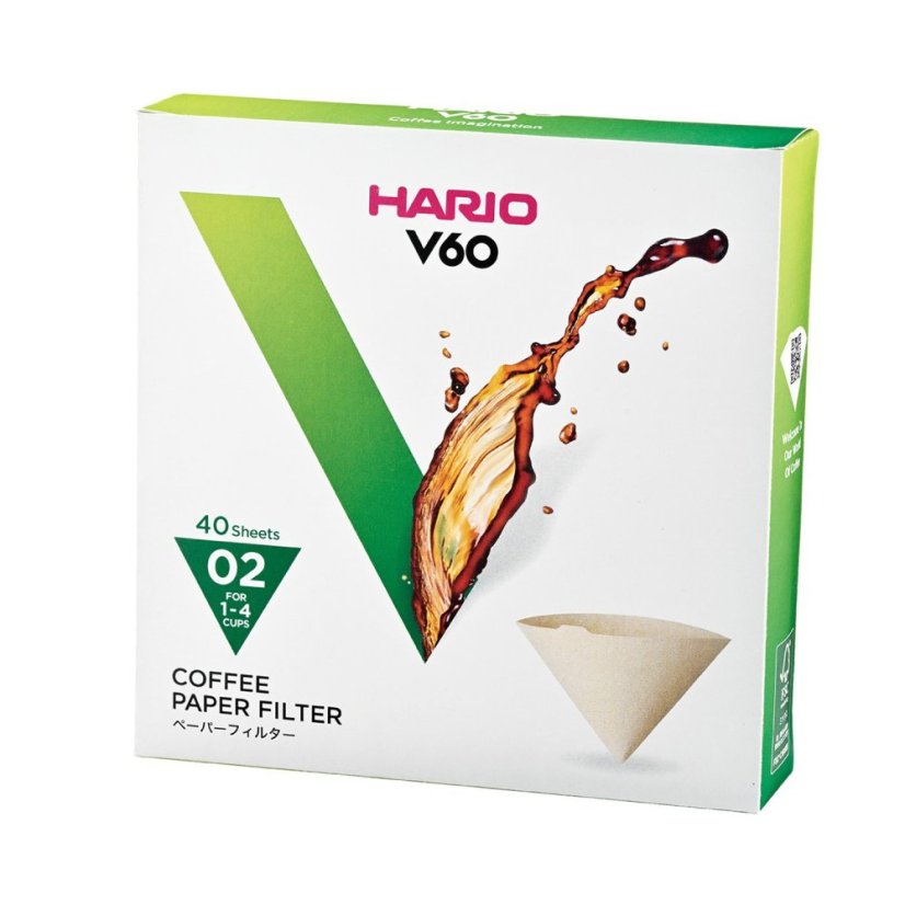 Hario - Misarashi Braune Papierfilter - V60-02 - 40 Stück Hario - Misarashi Braune Papierfilter - V60-02 - 40 Stück
