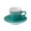 Loveramics Tulip Espresso – taza con platillo 80 ml – Teal