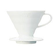Hario V60-02 Dripper de Cerámica Blanco