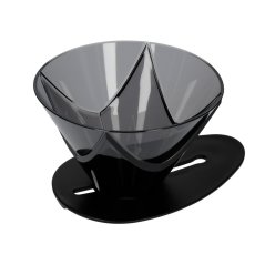 Hario - Dripper din Plastic V60 One Pour MUGEN - Negru