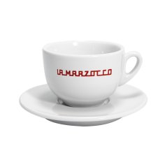 La Marzocco Linea — súprava 6 šálok a podšálok cappuccino, 210 ml, čierne